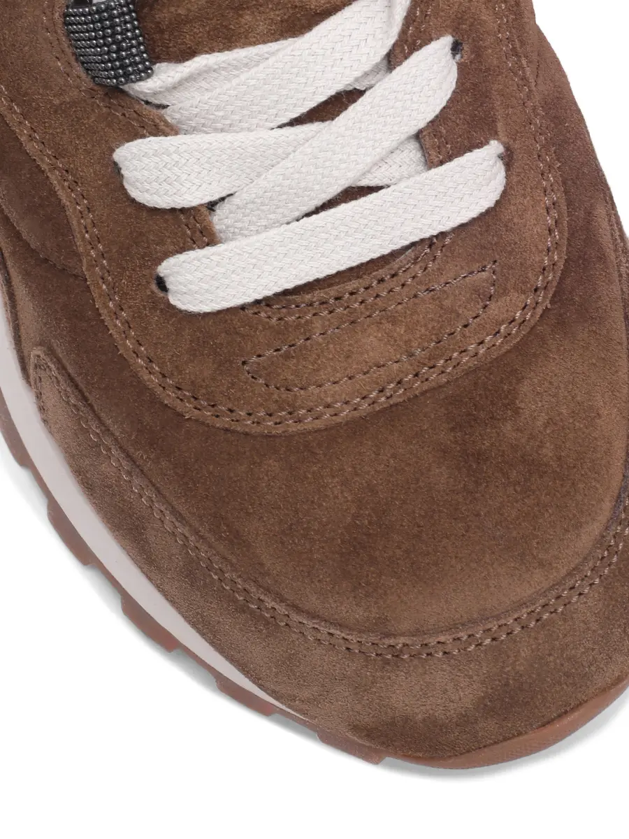 Кроссовки замшевые на меху