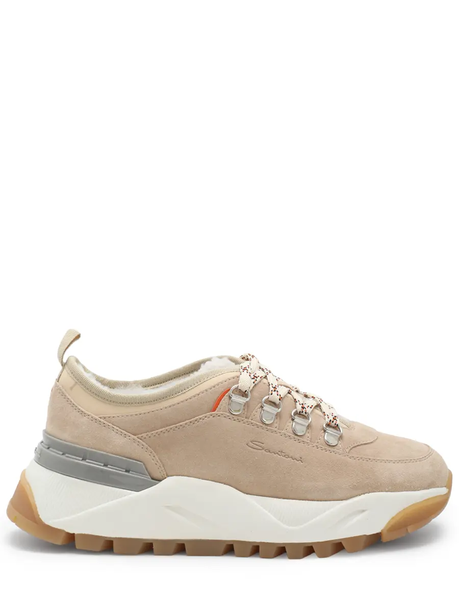 Кроссовки замшевые на меху