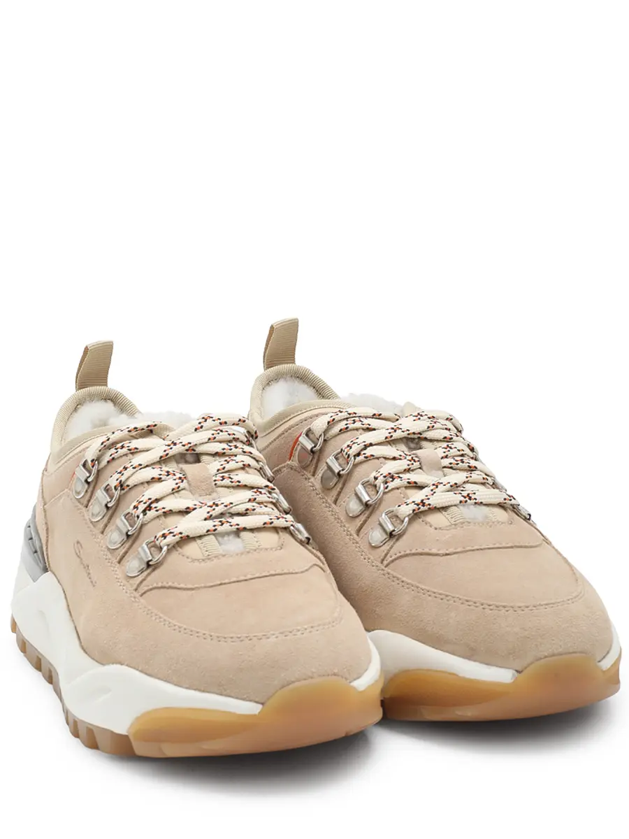 Кроссовки замшевые на меху