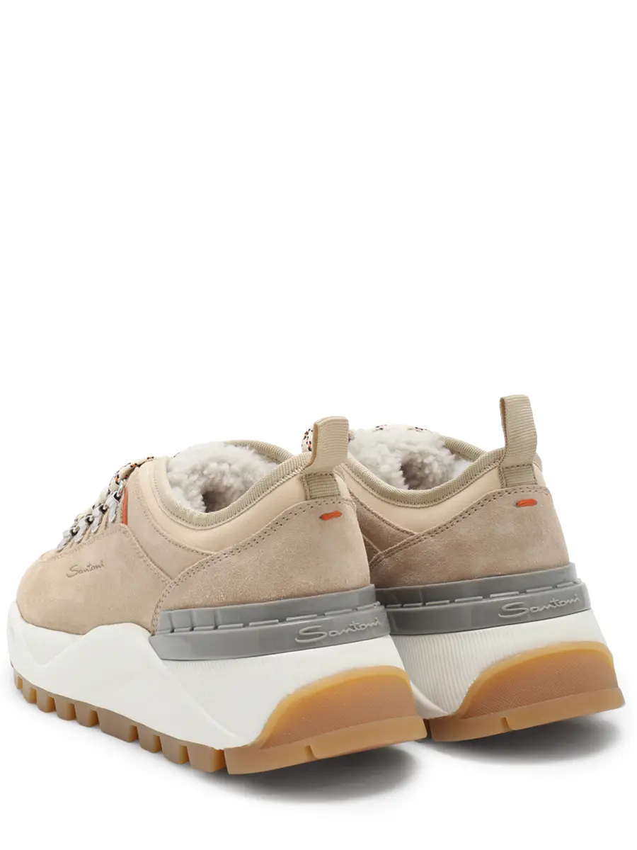 Кроссовки замшевые на меху