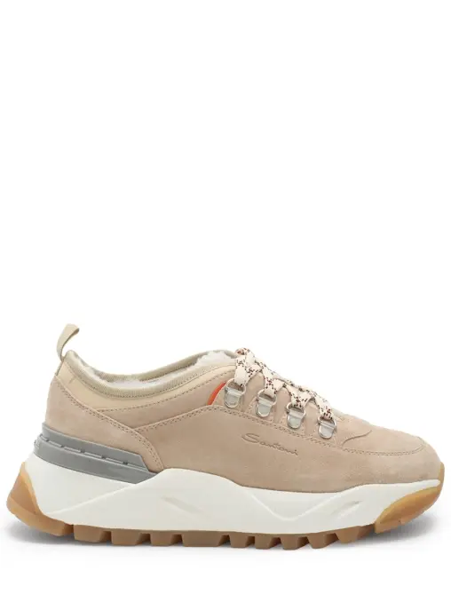 Кроссовки замшевые на меху SANTONI