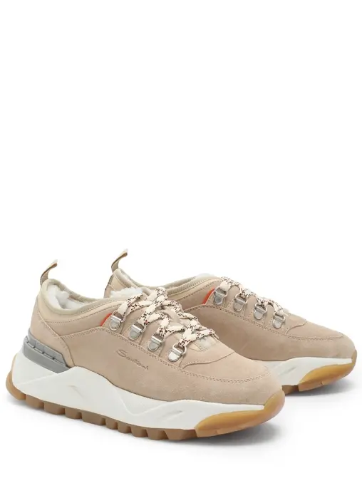 Кроссовки замшевые на меху SANTONI