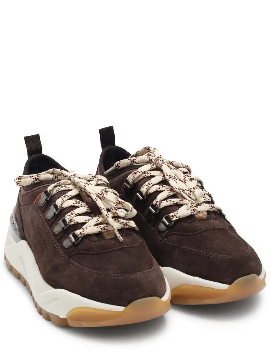 Кроссовки замшевые на меху