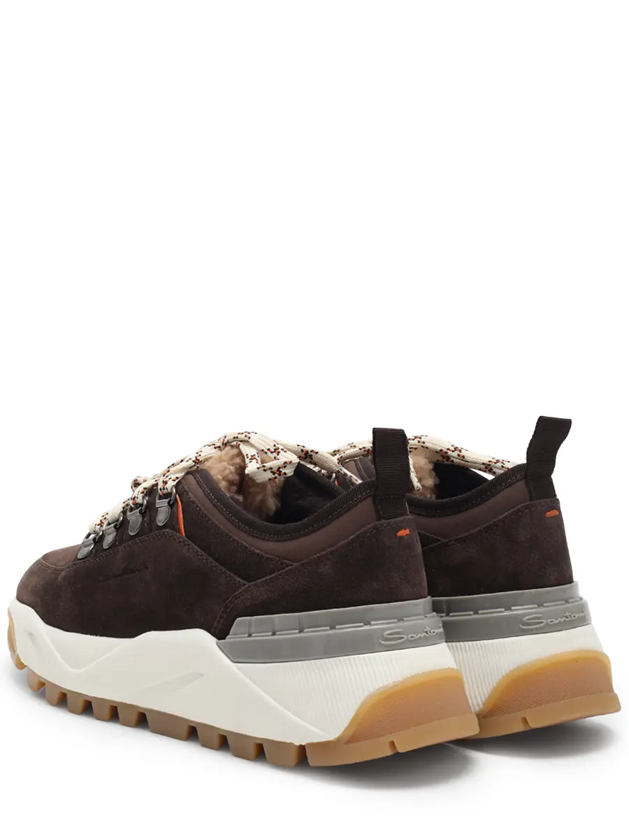 Кроссовки замшевые на меху