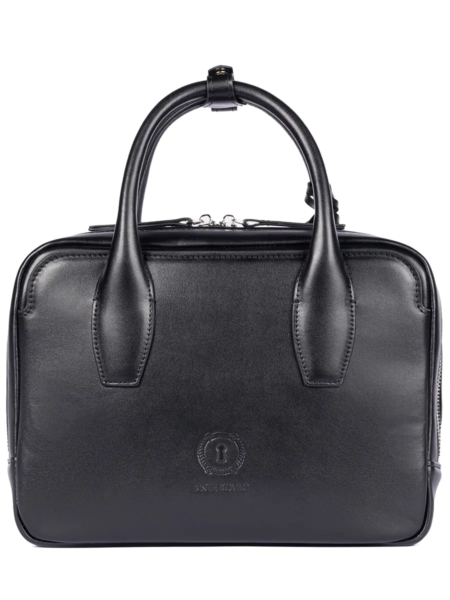 Сумка кожаная "Black Crocco"