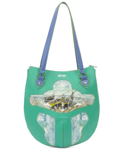 Сумка №19 кожаная "Рыбацкие лодки" ANTE KOVAC