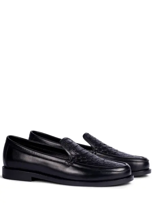 Лоферы "Python Black" кожаные ANTE KOVAC