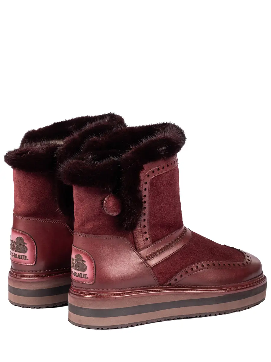 Угги кожаные на меху