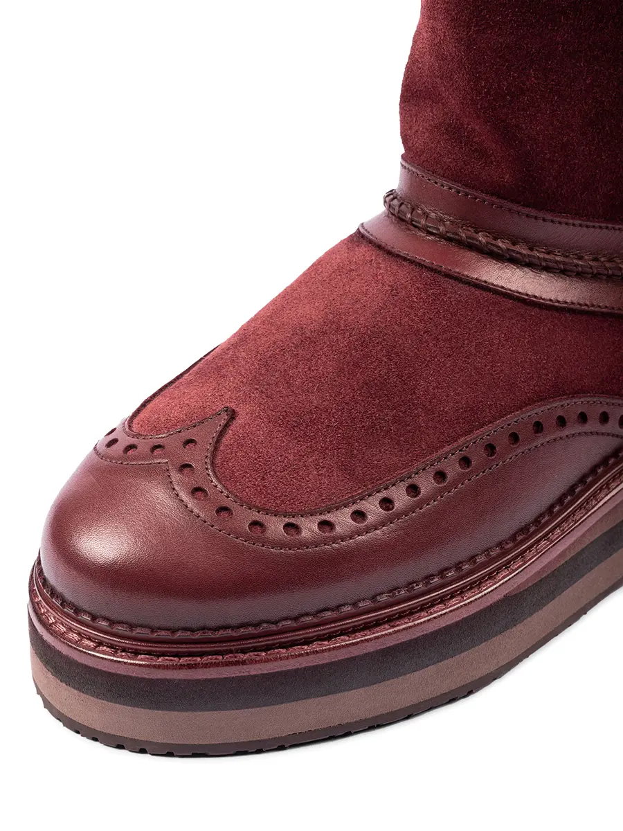 Угги кожаные на меху