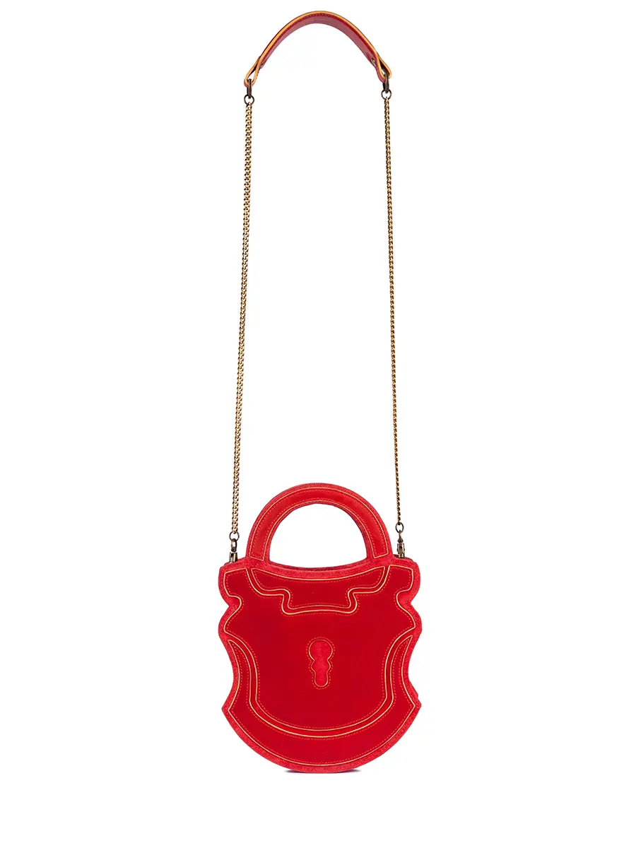 Сумка "Замок" кожаная