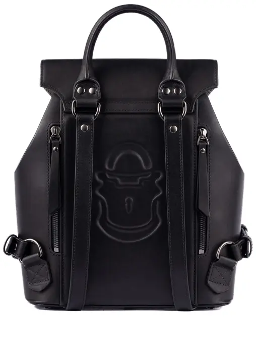 Рюкзак Сити "Ирисы в чёрном" кожаный ANTE KOVAC