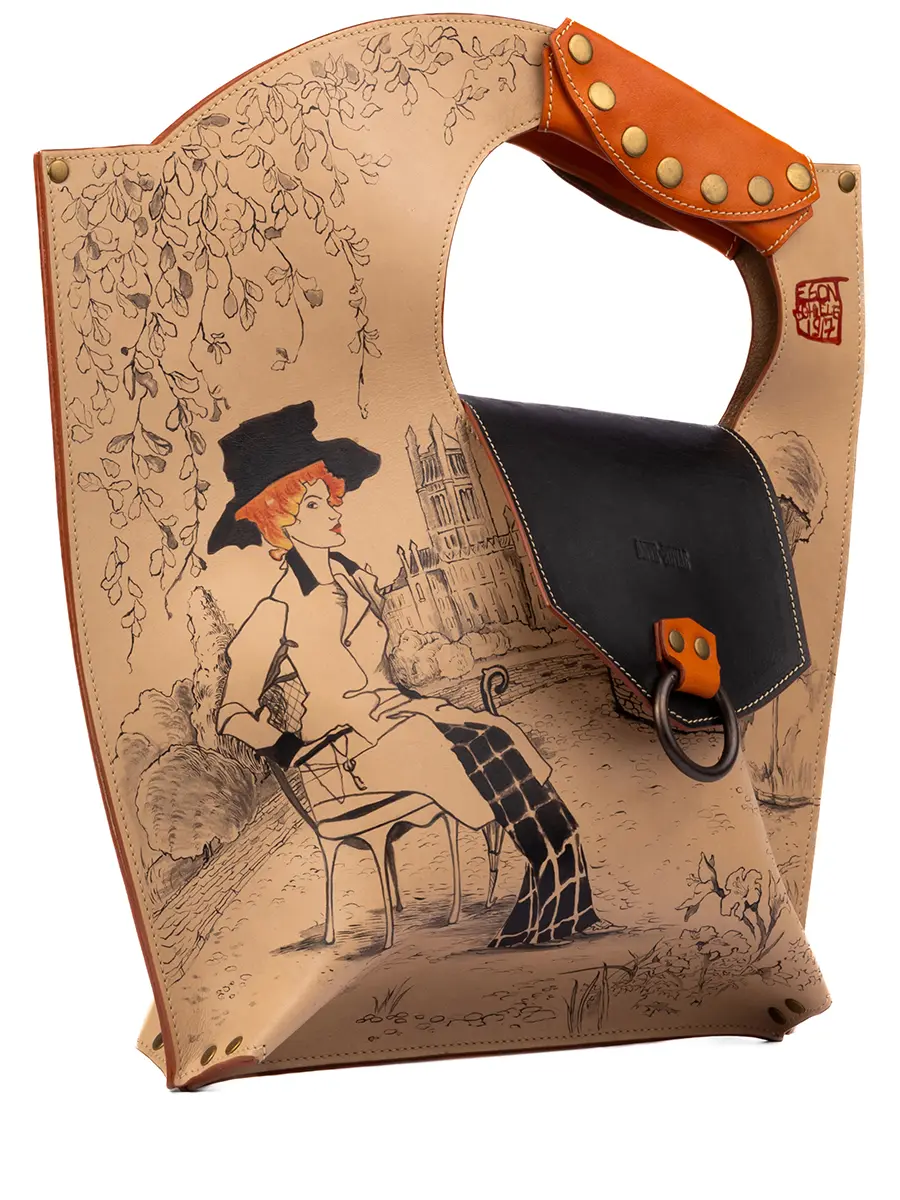 Сумка Мак "Портрет" кожаная