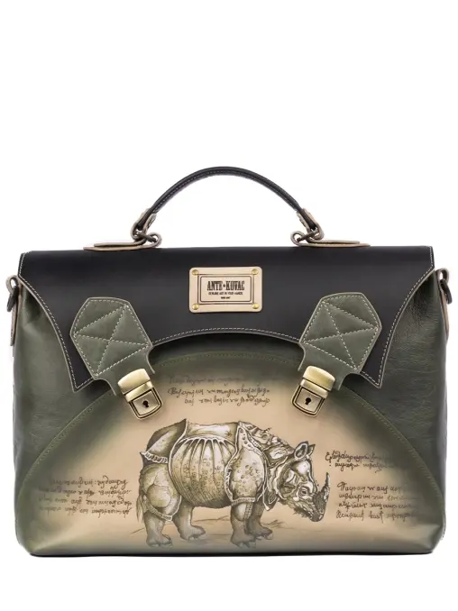 Портфель кожаный "Носорог Дюрера" ANTE KOVAC