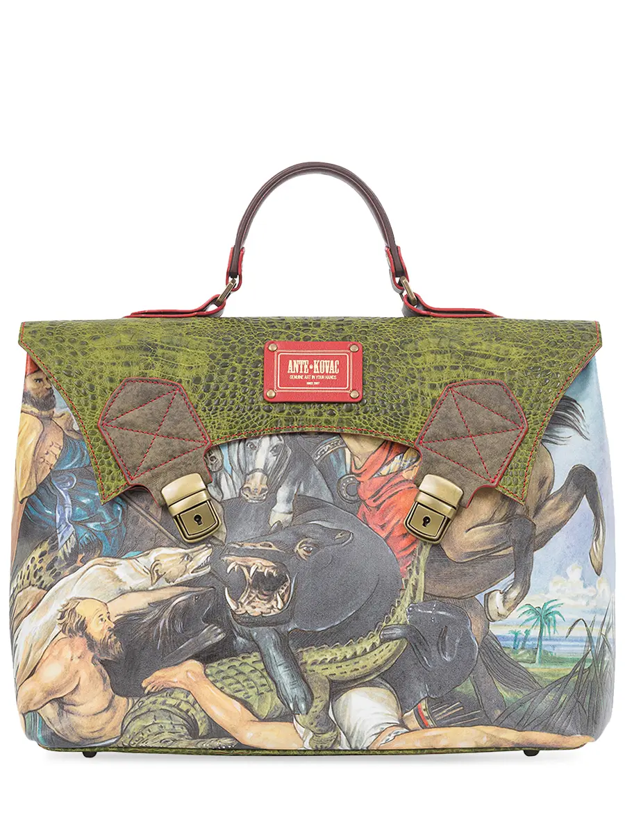 Портфель кожаный "Охота"