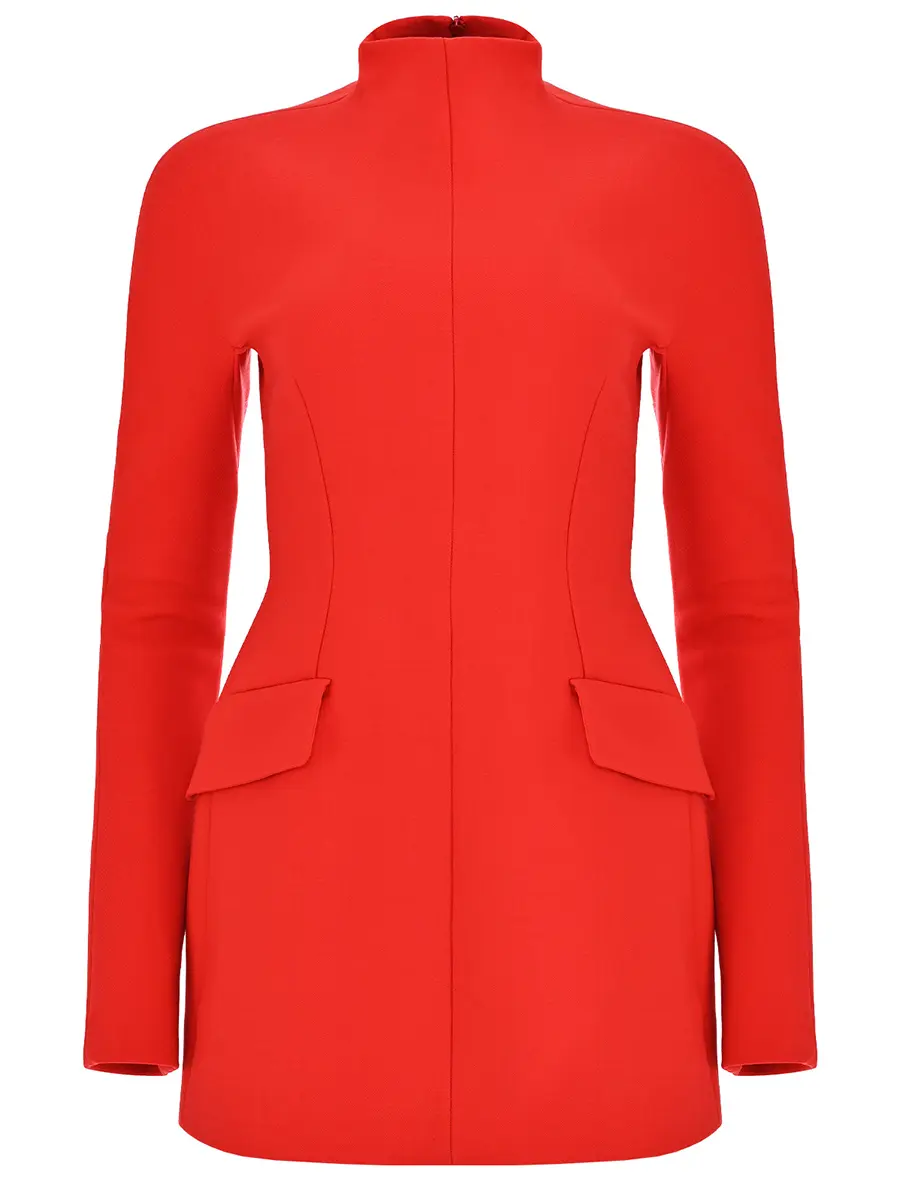 Платье однотонное