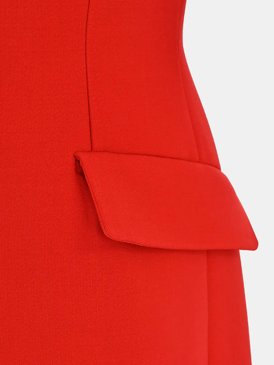 Платье однотонное