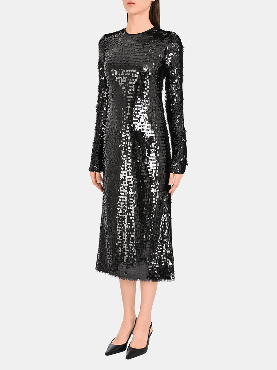 Платье однотонное