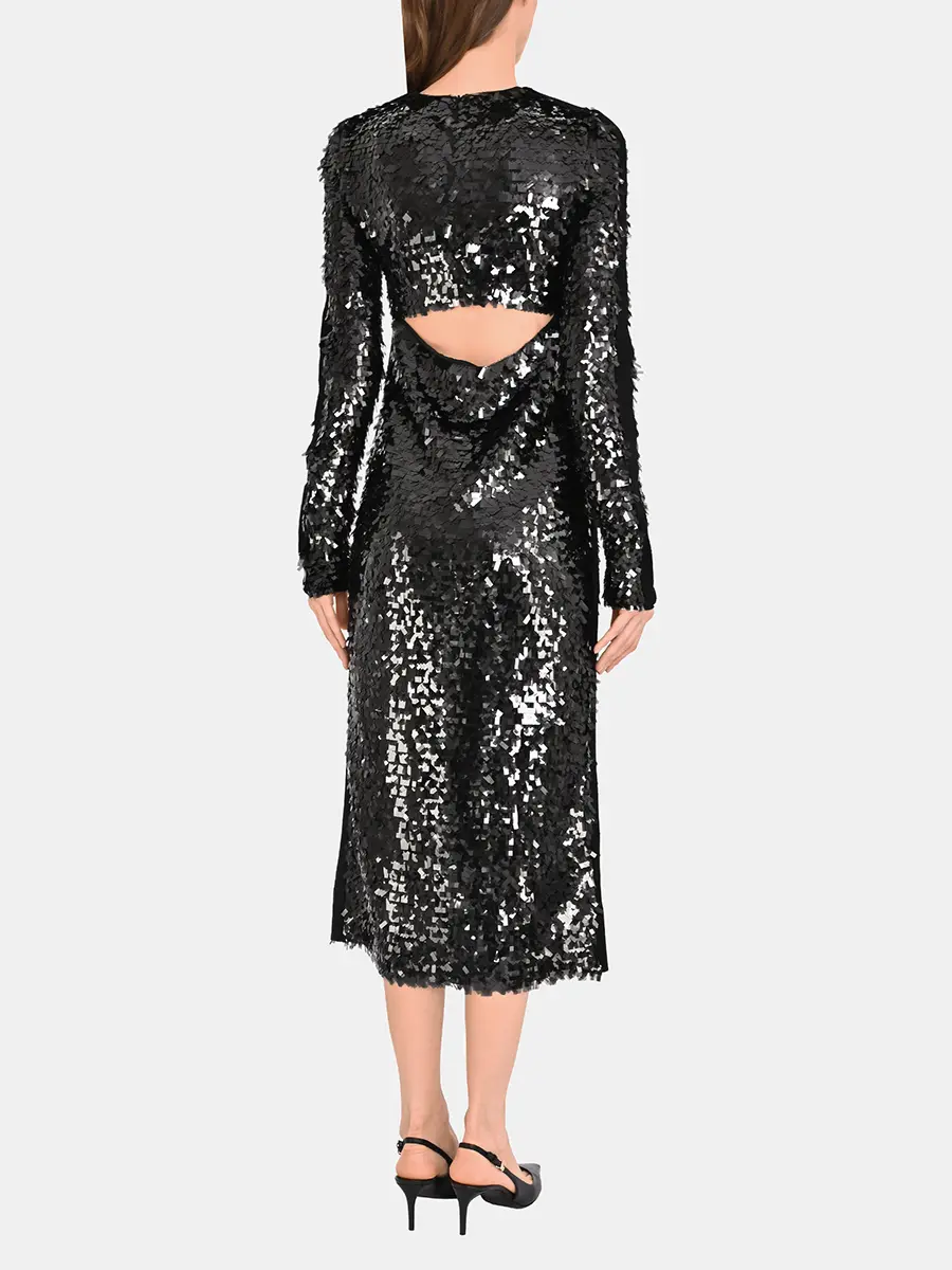 Платье однотонное