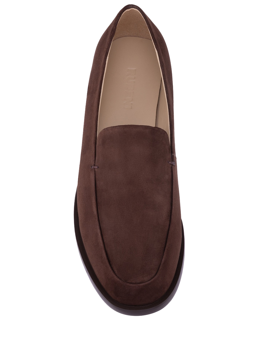 Лоферы замшевые