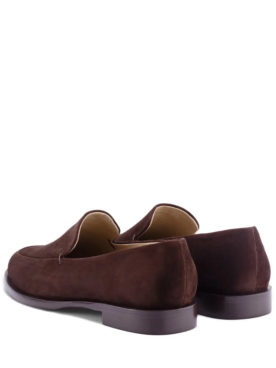 Лоферы замшевые