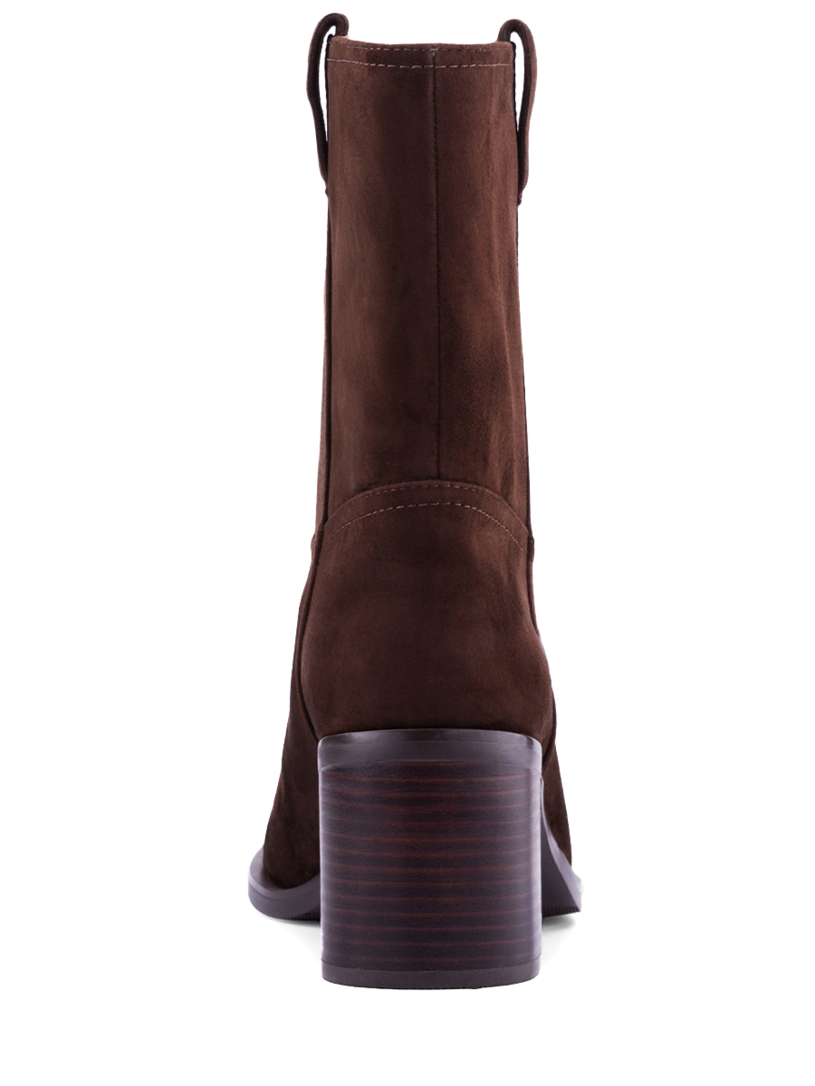 Полусапоги из замши