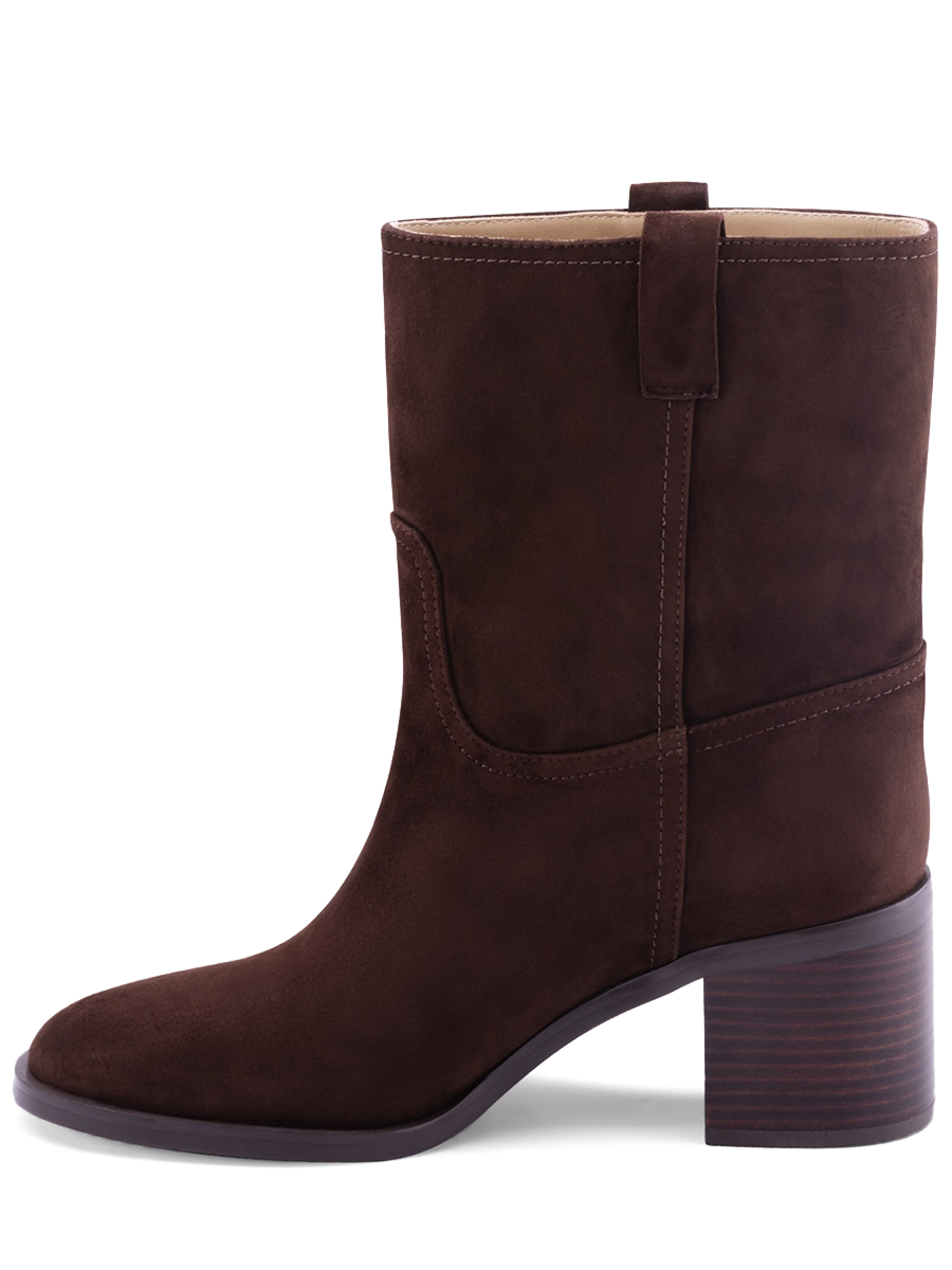 Полусапоги из замши