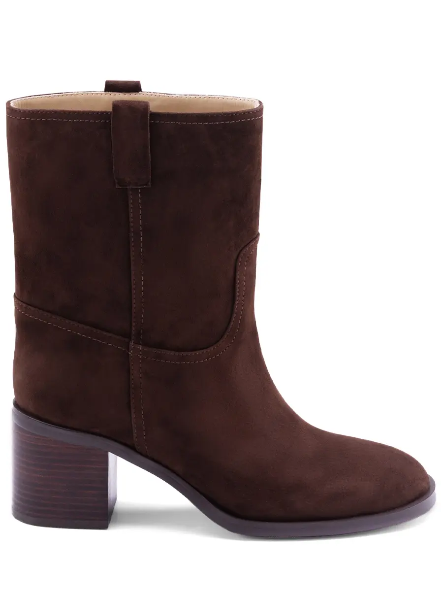 Полусапоги из замши