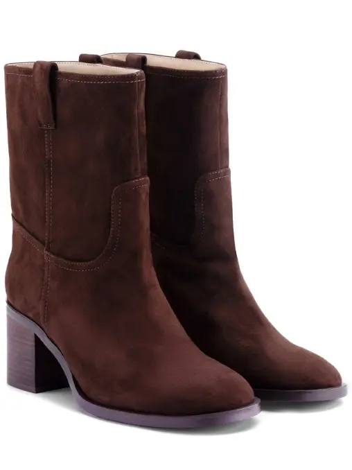 Полусапоги из замши RUBENI