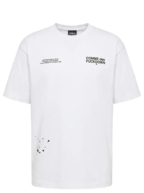 Футболка хлопковая COMME DES FUCKDOWN