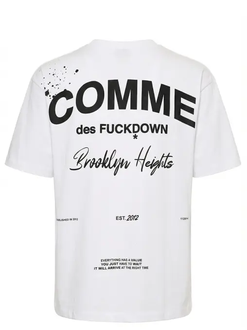 Футболка хлопковая COMME DES FUCKDOWN