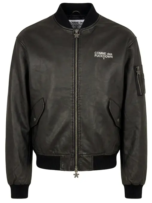 Бомбер из экокожи COMME DES FUCKDOWN