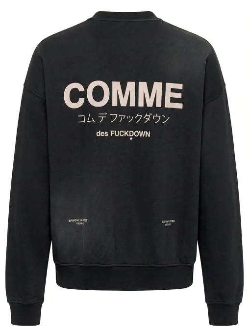Толстовка хлопковая COMME DES FUCKDOWN