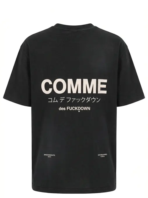 Футболка хлопковая COMME DES FUCKDOWN