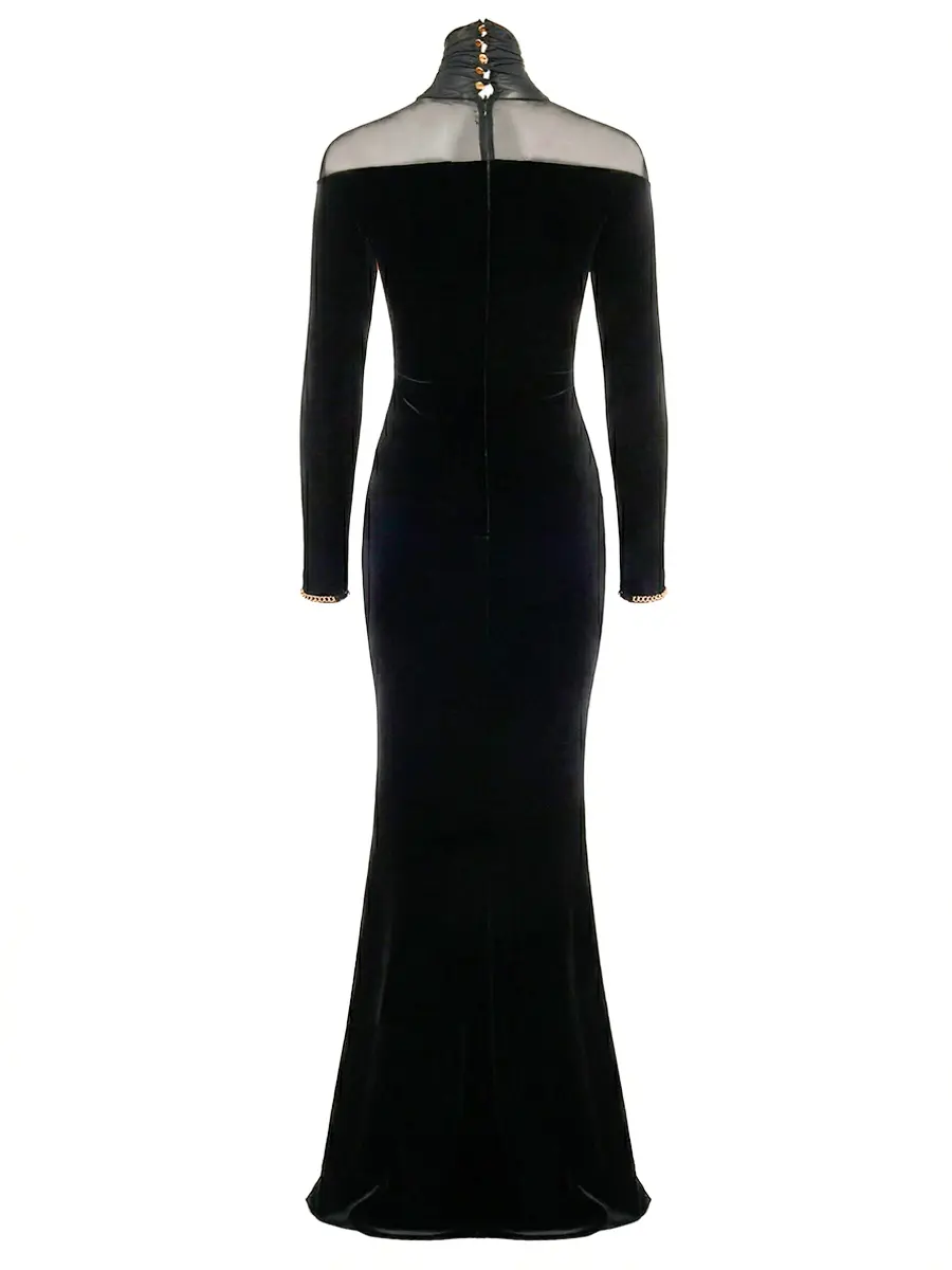 Платье комбинированное