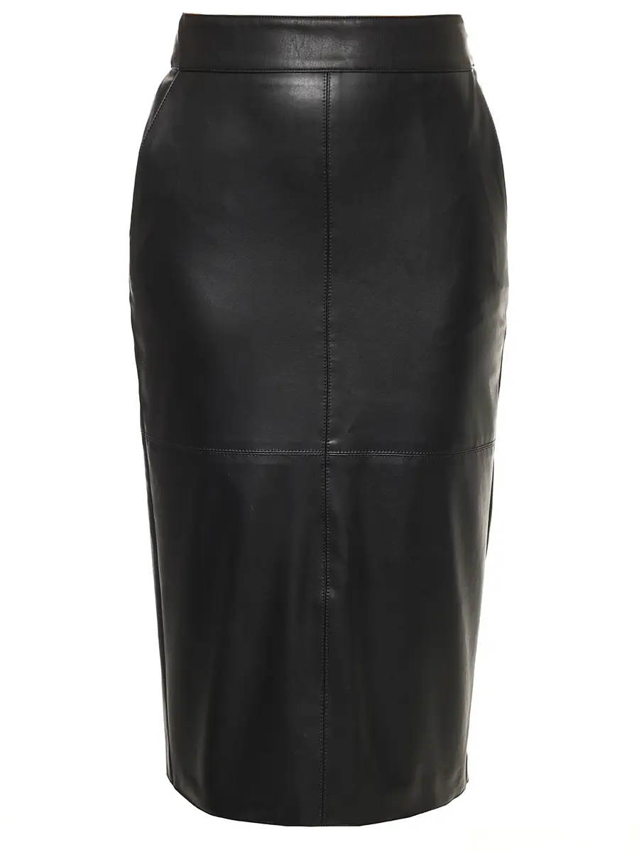 Юбка из экокожи
