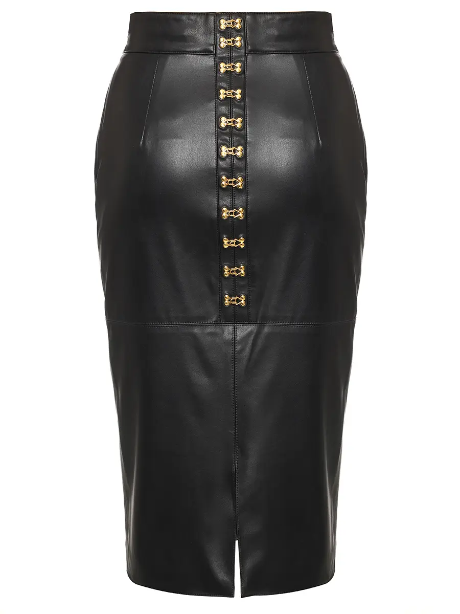 Юбка из экокожи