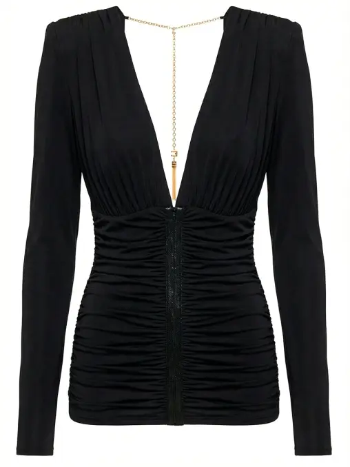 Блуза из купро ELISABETTA FRANCHI