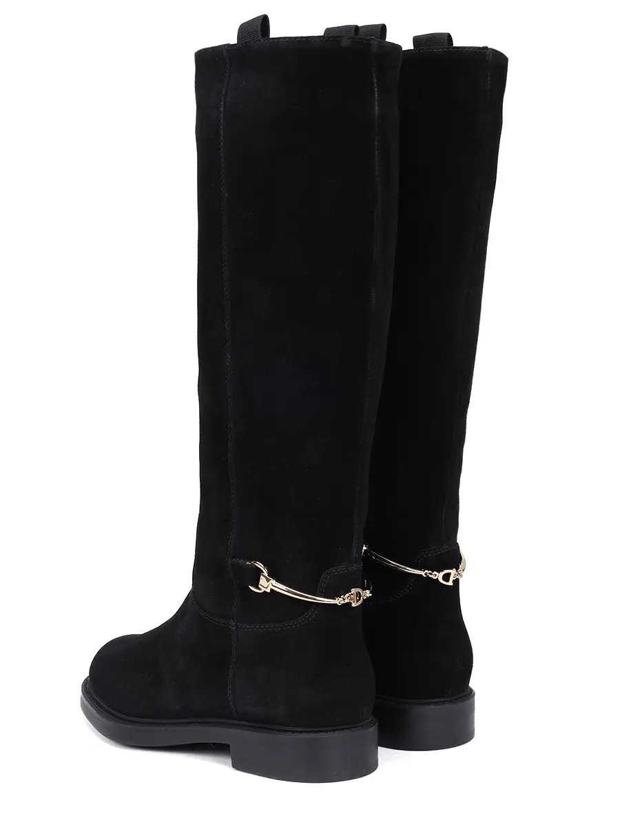 Сапоги замшевые на меху