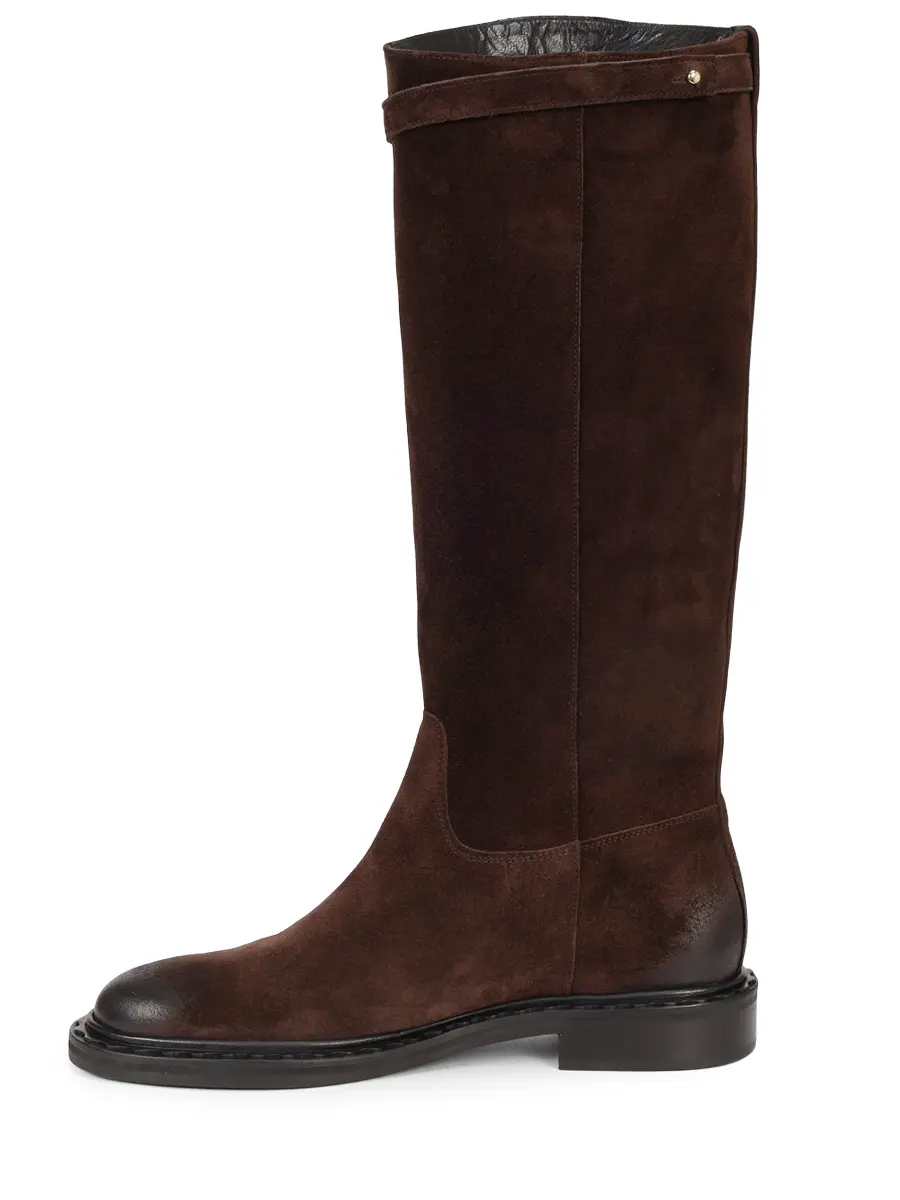 Сапоги замшевые