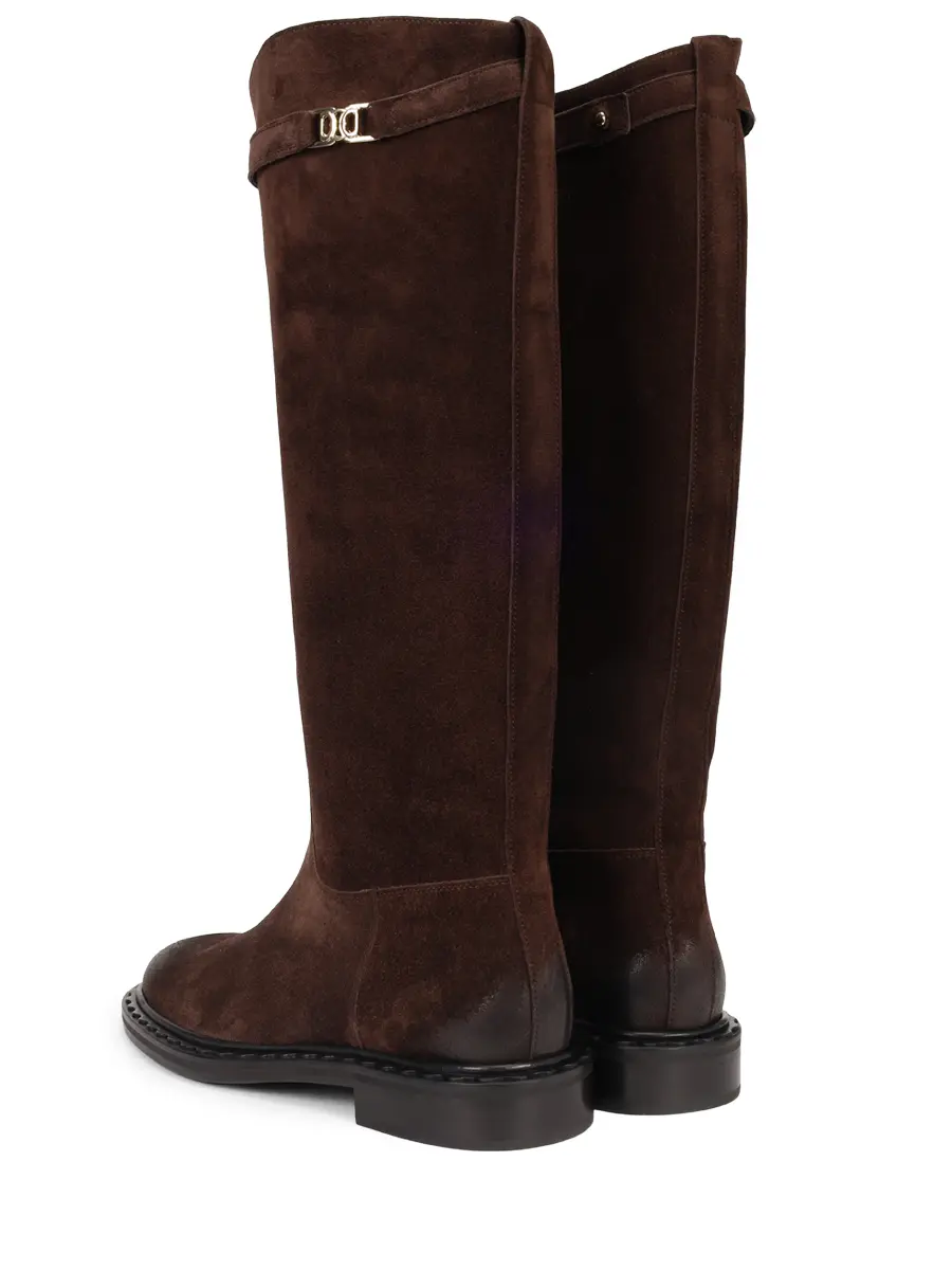 Сапоги замшевые