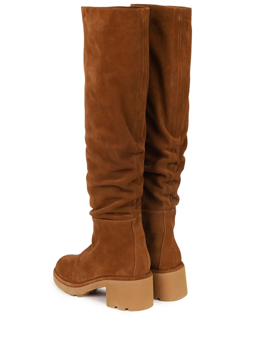 Сапоги замшевые