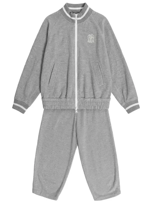 Костюм из вискозы и хлопка BRUNELLO CUCINELLI