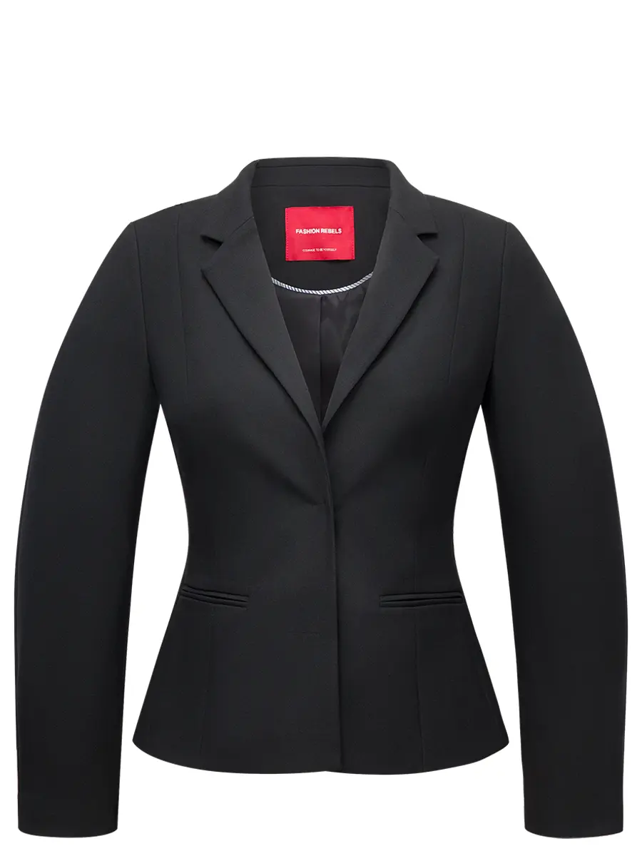 Жакет однотонный