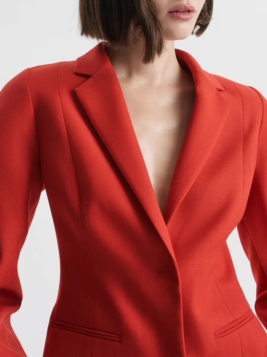 Жакет однотонный