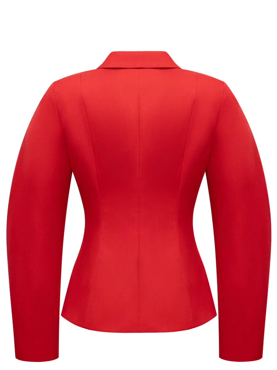 Жакет однотонный