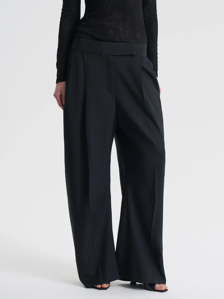 Брюки однотонные