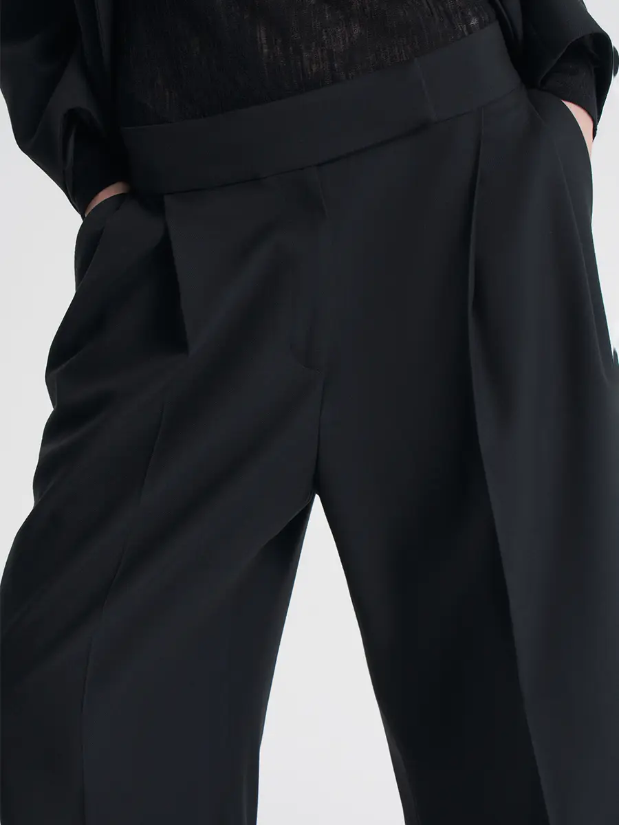 Брюки однотонные