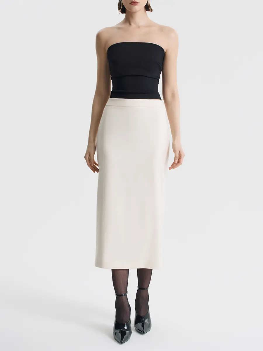 Юбка однотонная