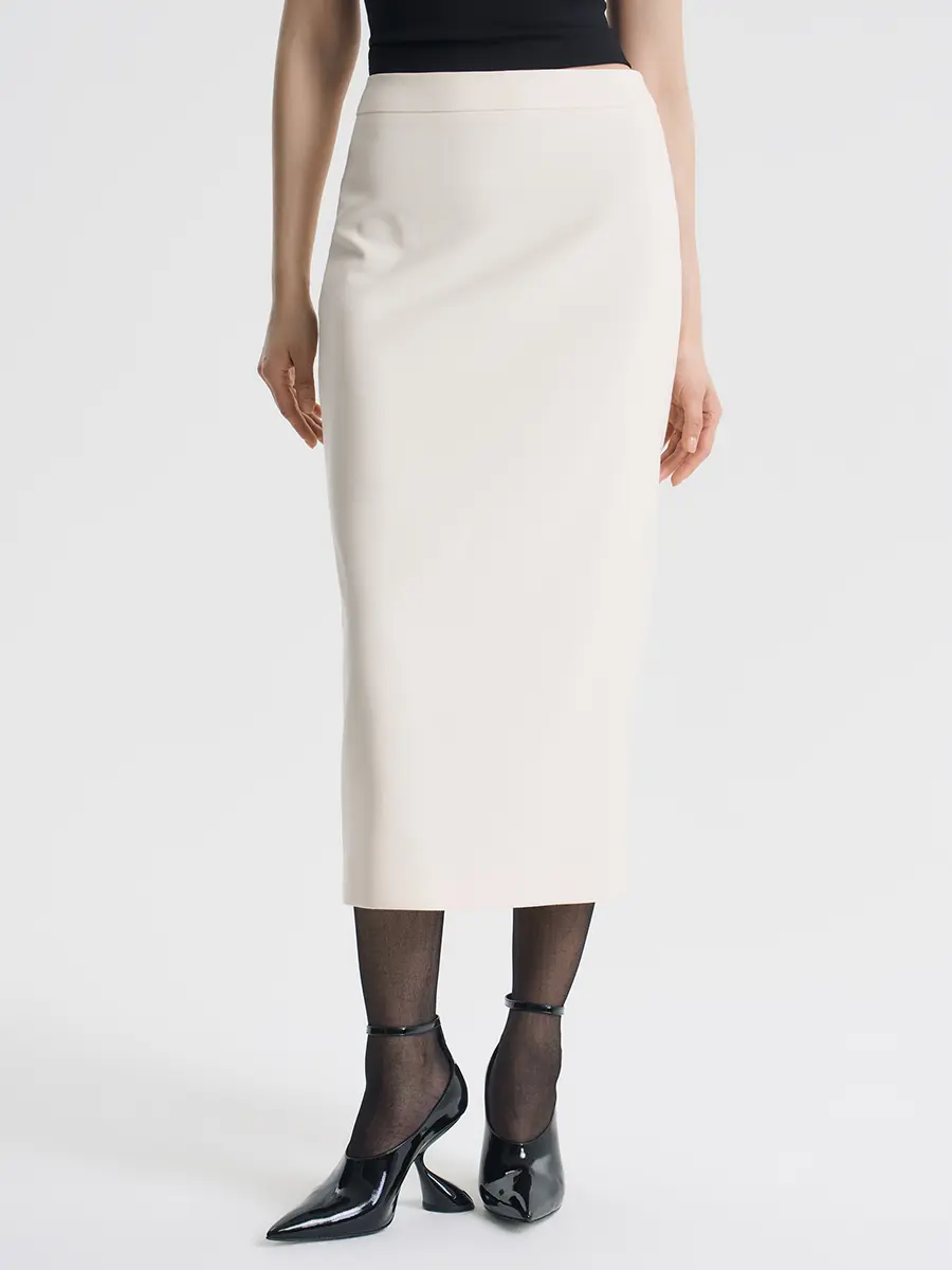 Юбка однотонная