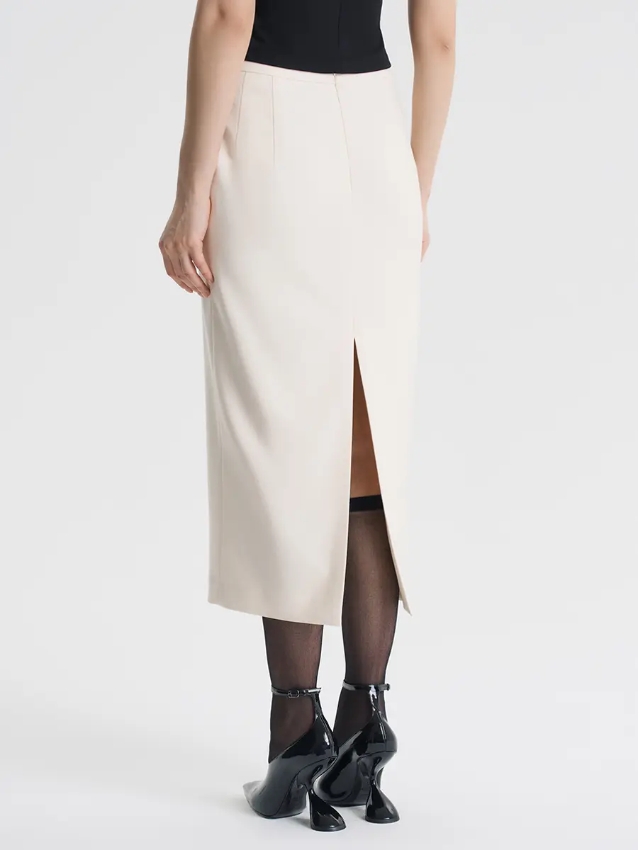 Юбка однотонная